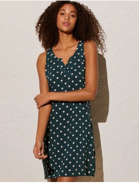 Платье пляжное в горох Ysabel Mora 85957 зеленый/белый, Цвет: зеленый/белый, Размеры: S