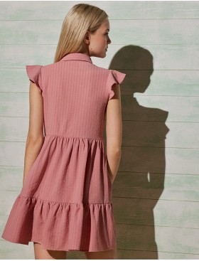 Платье на пуговицах Ysabel Mora 85988 пыльная роза, Цвет: пыльная роза, Размеры: XS, изображение 2