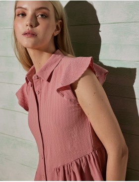 Платье на пуговицах Ysabel Mora 85988 пыльная роза, Цвет: пыльная роза, Размеры: XS, изображение 3