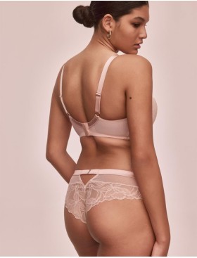 Кружевной бюстгальтер с поролоном Alles GLOW U/W roz, Цвет: пудровый, Размеры: 70F, изображение 5