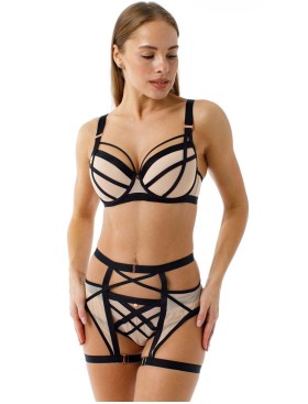 Пояс-чокер Coquette Revue TOPLESS 66126-25, Цвет: черный, Размеры: XS, изображение 2