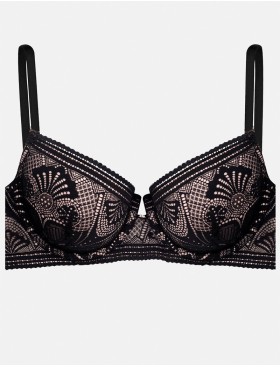 Бюстгальтер со съемным пуш-ап Esotiq TINGLE 40170 черный+бежевый, Цвет: черный+бежевый, Размеры: 80C, изображение 6