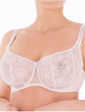 Кружевной бюстгальтер балконет Honey H43-21-L крем-брюле, Цвет: крем-брюле, Размеры: 70I