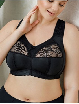 Мягкий бюстгальтер без косточек Honey H44-22-L черный, Цвет: черный, Размеры: 90D