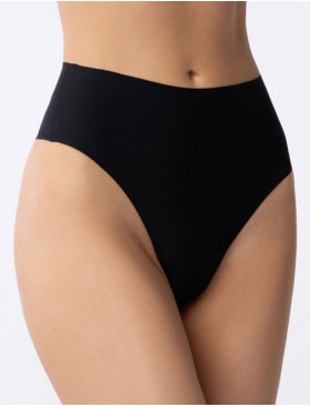Высокие трусы стринги Julimex SIMPLE STRING MAXI черный, Цвет: черный, Размеры: S