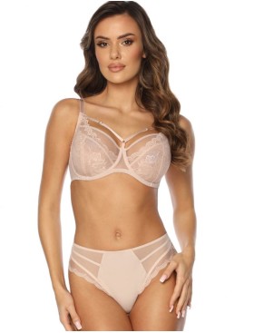 Мягкий кружевной бюстгальтер Kinga ALICE 931-SC светло-бежевый, Цвет: светло-бежевый, Размеры: 70I, изображение 8