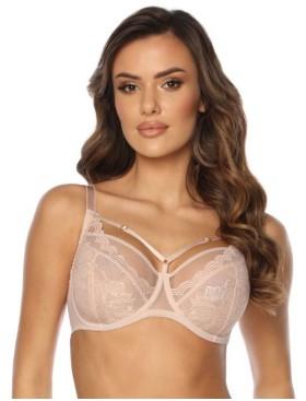 Мягкий кружевной бюстгальтер Kinga ALICE 931-SC светло-бежевый, Цвет: светло-бежевый, Размеры: 70I, изображение 4