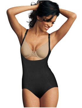 Торсет-боди Maidenform 2656 черный, Цвет: черный, Размеры: S, изображение 4