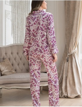 Пижама натуральный шелк Mia-Amore OFELIA 3068, Цвет: офелия, Размеры: XL, изображение 2