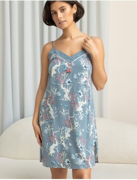 Сорочка из тканой вискозы Mia-Amore ZOE 1960, Цвет: серый, Размеры: 2XL