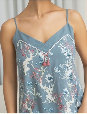 Сорочка из тканой вискозы Mia-Amore ZOE 1960, Цвет: серый, Размеры: 2XL, изображение 5