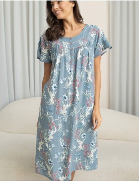 Ночная сорочка большого размера Mia-Amore ZOE 1968, Цвет: серый, Размеры: XL