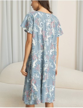 Ночная сорочка большого размера Mia-Amore ZOE 1968, Цвет: серый, Размеры: XL, изображение 2