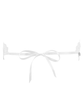 Кружевная маска Obsessive AMOR MASK BLANCO, Цвет: белый, Размеры: UN, изображение 3