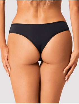 Черные трусики Obsessive BELLA ROU PANTIES, Цвет: черный, Размеры: XS/S, изображение 2