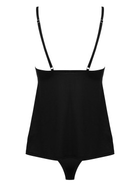 Комплект Obsessive BELLA ROU TOP & PANTIES, Цвет: черный, Размеры: XS/S, изображение 4