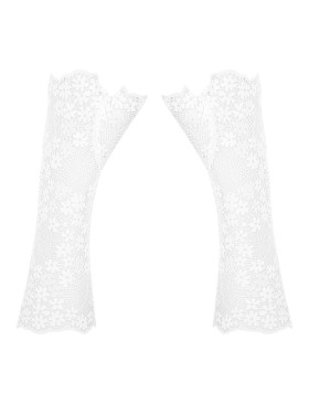 Кружевные перчатки Obsessive HEAVENLLY GLOVES, Цвет: белый, Размеры: UN, изображение 3
