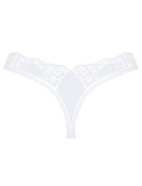 Трусики стринги Obsessive HEAVENLLY THONG, Цвет: белый, Размеры: XS/S, изображение 4