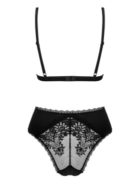 Соблазнительное боди Obsessive MADERRIS TEDDY, Цвет: черный, Размеры: XS/S, изображение 4