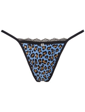 Трусики стринги Obsessive NADINES THONG, Цвет: синий, Размеры: S/M, изображение 3