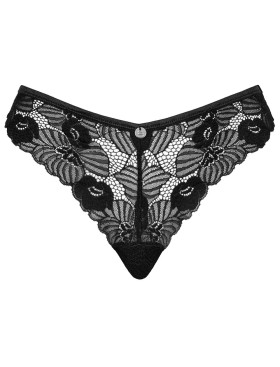 Кружевные трусики Obsessive SERENA LOVE PANTIES, Цвет: черный, Размеры: XS/S, изображение 3
