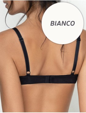 Гладкий бюстгальтер пуш-ап Sielei PLUS 2544 bianco, Цвет: bianco (белый), Размеры: 90B, изображение 2