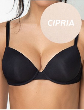 Гладкий бюстгальтер пуш-ап Sielei PLUS 2544 cipria, Цвет: cipria (телесный), Размеры: 90B