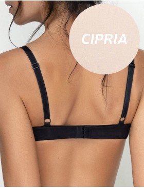 Гладкий бюстгальтер пуш-ап Sielei PLUS 2544 cipria, Цвет: cipria (телесный), Размеры: 90B, изображение 2