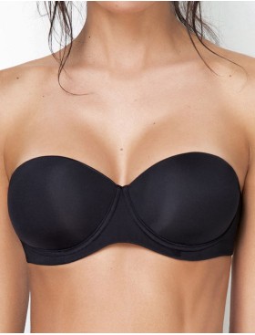 Гладкий бюстгальтер анжелика Sielei PLUS 2550 nero, Цвет: nero (черный), Размеры: 95B