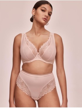 Стринги завышенные Alles GLOW stringi classic roz, Цвет: пудровый, Размеры: S, изображение 3