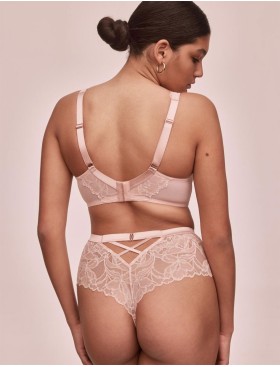 Стринги завышенные Alles GLOW stringi classic roz, Цвет: пудровый, Размеры: S, изображение 4