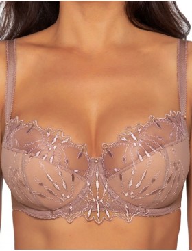 Бюстгальтер полумягкий Ava NEVE 2034 PU Coffee Rose, Цвет: какао, Размеры: 70I