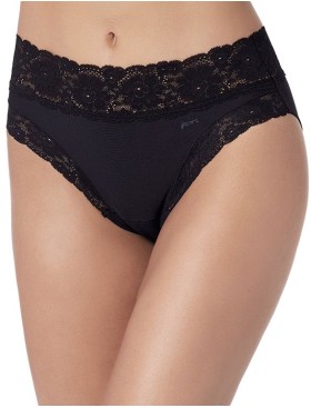 Трусы слипы с кружевом Janira DOLCE MICRO 1032098 negro, Цвет: negro (черный), Размеры: S