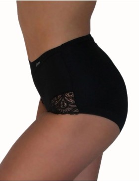 Высокие трусы с кружевом Janira BELLA BEST COMFORT 1032130 BRAGA black, Цвет: black (черный), Размеры: M, изображение 5