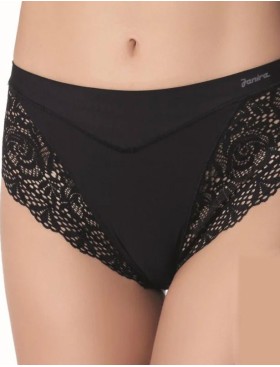 Трусы слипы с кружевом Janira BELLA BEST COMFORT 1032128 MILANO black, Цвет: black (черный), Размеры: M