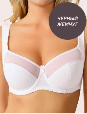 Бюстгальтер полумягкий с подкроем Lina A 6016 черный жемчуг, Цвет: черный жемчуг, Размеры: 80E