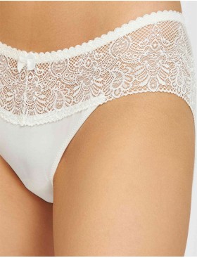 Трусы слипы Simona M 045 молоко-сетка, Цвет: молоко-сетка, Размеры: L, изображение 3