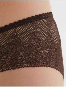 Трусы слипы Simona M 045 шоколад-сетка, Цвет: шоколад-сетка, Размеры: S, изображение 3