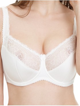 Бюстгальтер полумягкий Simona M 901 молоко, Цвет: молоко, Размеры: 75E