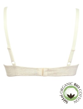 Бюстгальтер балконет из хлопка Sielei NATURAL COTTON 1428 ecru melange, Цвет: ecru melange, Размеры: 90B, изображение 3