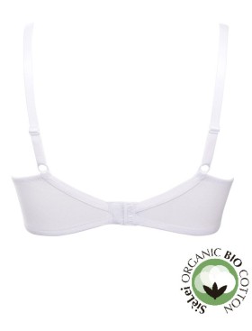 Бюстгальтер мягкий хлопковый без косточек Sielei NATURAL COTTON 1440 bianco, Цвет: bianco (белый), Размеры: 80C, изображение 5