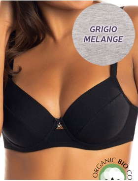 Бюстгальтер мягкий хлопковый Sielei NATURAL COTTON 1442 grigio melange, Цвет: grigio melange, Размеры: 80C