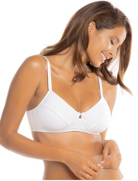 Бюстгальтер мягкий хлопковый Sielei NATURAL COTTON 1442 bianco, Цвет: bianco (белый), Размеры: 80C, изображение 2