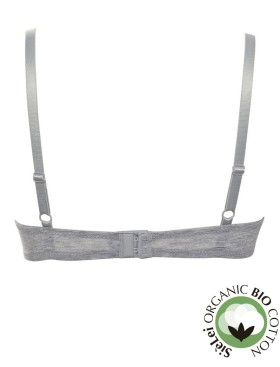 Хлопковый бюстгальтер пуш-ап Sielei NATURAL COTTON 1444 grigio melange, Цвет: grigio melange, Размеры: 70B, изображение 3