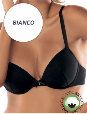 Хлопковый бюстгальтер пуш-ап Sielei NATURAL COTTON 1444 bianco, Цвет: bianco (белый), Размеры: 70B