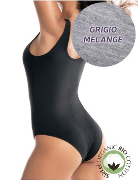 Боди хлопковое Sielei NATURAL COTTON 1448 grigio melange, Цвет: grigio melange, Размеры: S, изображение 2