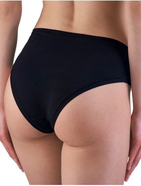 Хлопковые слипы-миди Sielei NATURAL COTTON 1449 nero, Цвет: nero (черный), Размеры: S, изображение 2