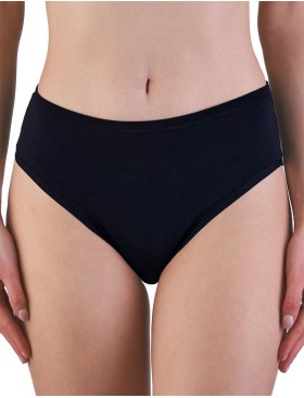 Хлопковые слипы-миди Sielei NATURAL COTTON 1449 nero, Цвет: nero (черный), Размеры: S