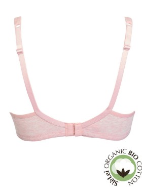 Хлопковый бюстгальтер без каркасов Sielei NATURAL COTTON 1450 rosa melange, Цвет: rosa melange, Размеры: 80B, изображение 5