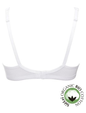 Хлопковый бюстгальтер без каркасов Sielei NATURAL COTTON 1450 bianco, Цвет: bianco (белый), Размеры: 70B, изображение 3